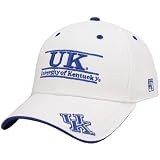 The Game Kentucky Wildcats White 3 Bar Stretch Fit Hat