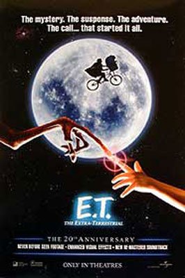 E.T. THE EXTRA-TERRESTRIAL POSTER SINGLE SIDED REG 20TH ANNIV MINI