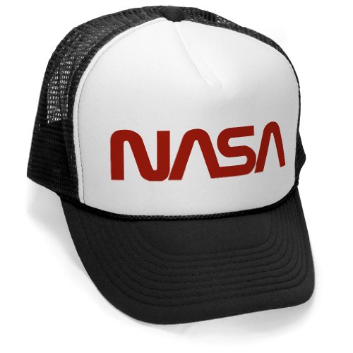 Megashirtz - Old NASA Logo - Retro Vintage Style Trucker Hat Cap