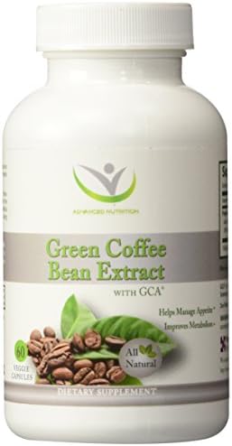 Green Coffee Bean Extract 800mg, 50% Chlorogenic acids, GCA. 60 Count