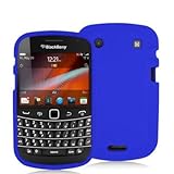 Blue Silicone Rubber Gel Soft Skin Case Cover for Blackberry Bold Touch 990 ....
