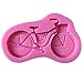 FLY DIY Cake Mold 3D Bicycle Shaped Silicone Fondant Mold,Pink