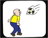 Mouse Pad with man, football, soccer, sports, excited, Europe, waiting, ball, athlete, play, Finland, shouting