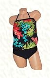 Carol Wior Slimsuit Vintage Hawaiian Blouson 2-piece Swimsuit RETAIL VALUE $106