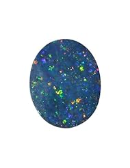 O&G Australia Natural Opal Doublet Gemstone, 9x11mm (1.83cttw)