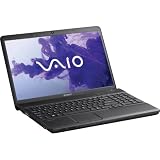 Sony VAIO(R) VPCEH2IFX/B 15.5" Notebook PC - Charcoal Black