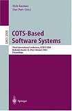 COTS-Based Software Systems: Third International Conference, ICCBSS 2004, Redondo Beach, CA, USA, February 1-4, 2004, Proceedings