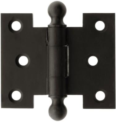 Heavy Duty 2 1/2" By 3" Solid Brass Parliament Hinge With Ball Tips In Oil-Rubbed Bronze. Window Hinges.