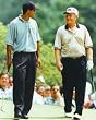 Tiger Woods and Jack Nicklaus PGA Golf 8x10 Photograph Walking the Fairway