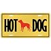 New  American Pit Bull Terrier - Hot Dog  License Plate Dog