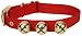 Premier Jingle Bell Dog Collar, Small, Red