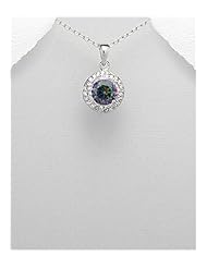 CZ Pendant Necklace In 92.5 Sterling Silver