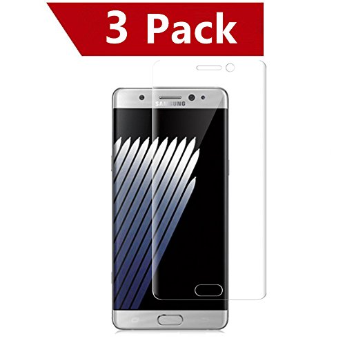 KingCool Note 7 Screen Protector HD Crystal Clear 3 Pack Full Coverage Protection Screen Protector for Samsung Galaxy Note 7