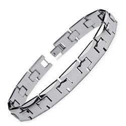 Tungsten Men's Link Bracelet