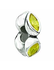 Authentic Chamilia Charm "Midtown Marquis" Yellow CZ 2620-0002 [RETIRED]