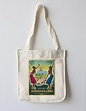 Les Seigneurs de la Foret Vintage Poster (artist: Grinsson, Boris ) France c. 1957 (100% Cotton Tote Bag - Reusable)