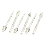 uxcell ダイヤモンド マウントポイント 3mmシャンク 5mm先端 テーパ 回転工具 6個