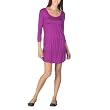 Xhilaration Pink 3/4 Slv Tiered Babydoll Dress - XS