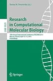 Research in computational molecular biology : 19th annual international conference, RECOMB 2015, Warsaw, Poland, April 12-15, 2015, proceedings
