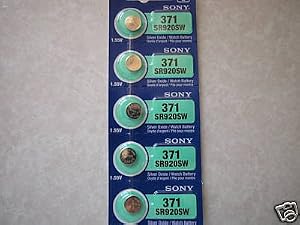 Sony Watch Battery Button Cell SR920SW 371 Pack of 5 Batteries