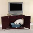 Pet Studio Litter Box Cabinet Mahogany