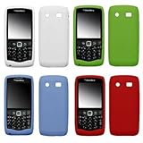 4 Pack of Premium Soft Silicone Gel Skin Cover Cases (Neon Green, Blue, Whi ....