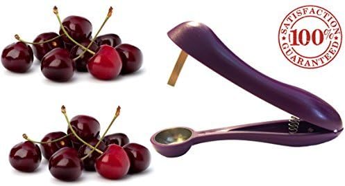 Cherry Pitter / Corer &amp; Oliver Stoner - Modern Karma Kitchen Brand Cherrystone Remover by Karma Kitchen