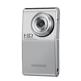 Samsung U10 Full HD Ultra Compact Camcorder - Silver (1920 x 1080 x 30p Full HD video, 10MP Still Image) 2 inch Screen