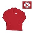 Boston Red Sox MLB "Classic Pique Long Sleeve" Polo Shirt (Dark Red)