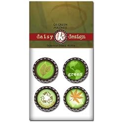 "Go Green" Magnets, Set of 4