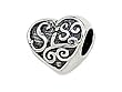 Zable(tm) Sterling Silver Sis Heart Shape Bead / Charm