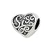 Zable(tm) Sterling Silver Sis" Heart Shape Bead / Charm