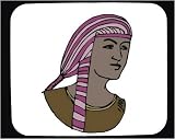 Decorated Mouse Pad with man, native, "head gear", ethnic, African, Egypt, scarf, inhabitant