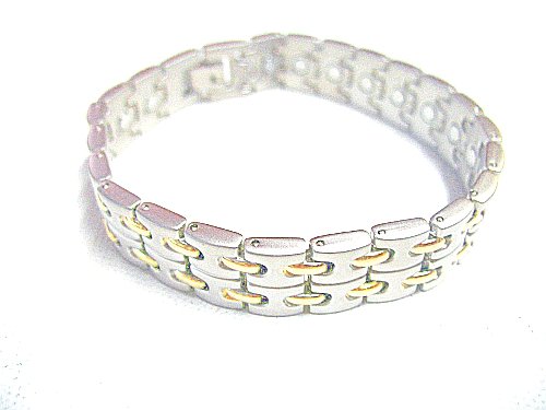 Powerful Magnetic Stainless Steel Link Bracelet for Arthritis and Golf Sport Aches and Pains