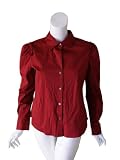 Theory - THEORY Deana Stretch Button Front Top in Ruby