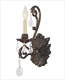  : 1 Light Sconce - Brandy Finish