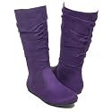 ZULU Kids Toddler Winter Suede Slouchy Boots Purple