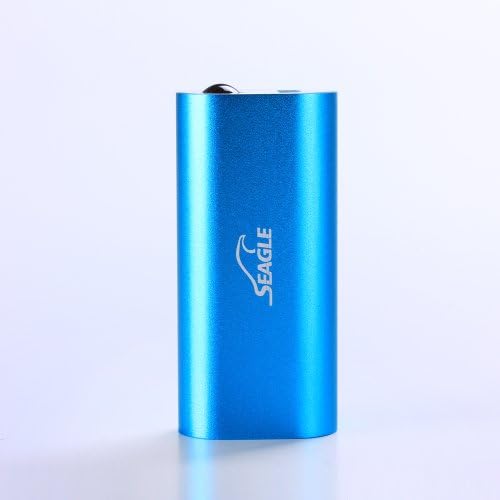 Seagle All-in-One Hidden Spy Gear Digital Audio Voice Recorder and 4000mAh Ultra Compact External Battery Portable USB Charger Aluminum Power Bank with USB 2.0 Flash Drive Free 8GB up to 32GB and 0.5W 120 Lumens LED Flashlight (Blue)