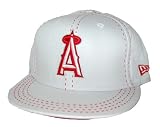 New Los Angeles Angels of Anaheim Custom New Era Official Fitted Hat - White Red Stiched (4 Sizes Available)