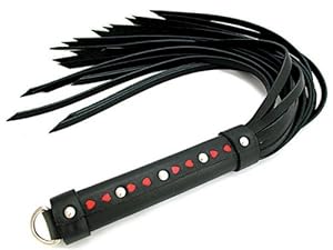 Heart 2 Heart Whip Leather Strap with Red Heart Inlay, 20