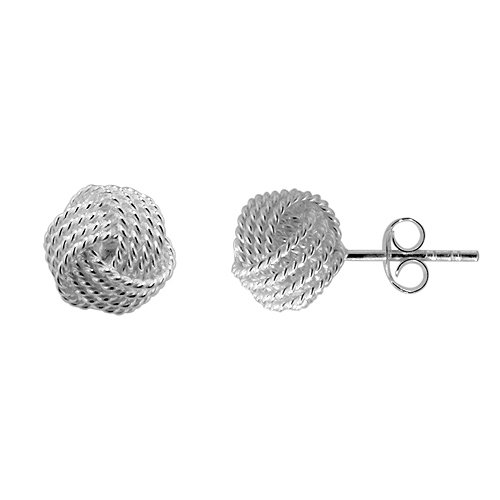 ... Tiffany Inspired Sterling Silver Rope Knot Stud Earrings из СШР... Tiffany Inspired Sterling Silver Rope Knot Stud Earrings из СШÐ