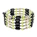 Magnetic Wrap Necklace/Bracelet - Light Green Beads - 36'' in Length