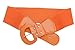 TFJ Women Fashion Wide Stretch Belt Hip High Waist Orange Waistband Size S M