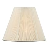 Livex Lighting S326, Shades Chandelier Clip On Lamp Shade, Ivory Empire Silk String, B5557