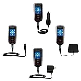 Road Warrior Kit for the Cowon iAudio F2 includes a Car & Wall Charger AND USB cable AND Battery Extender - Gomadic Brand w/ TipExchange Technology