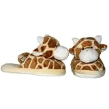 Plush Giraffe Print Baby Booties (6 Month)