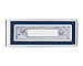 Apparel : Blue Enamel Framed Mother of Pearl Hinged Money Clip 23K Electro Plated