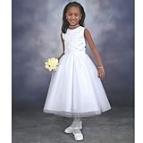 Sweetie Pie Girls White Beaded Bodice Communion Dress 7 Sweetie Pie Girls White Beaded Bodice Communion Dress 7