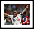 Zinedine Zidane France Framed 8x10 Photograph Goal Celebration