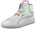 PUMA First Round Perf Womens Retro Eighties Inspired High Top Leather Shoes White
